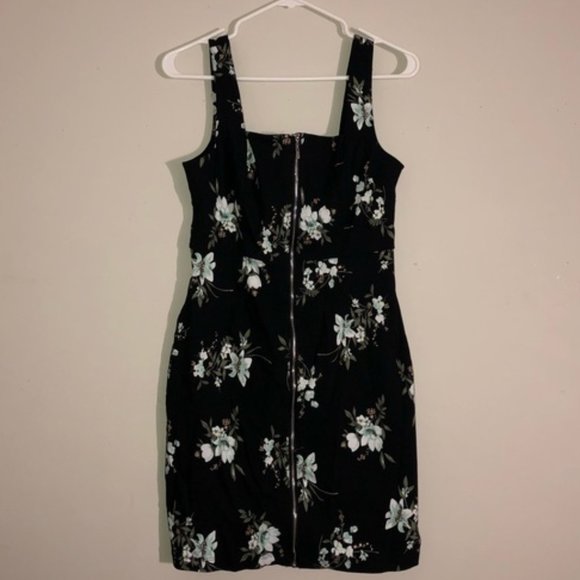 Front Zip Floral Dress DYNAMITE - Picture 1 of 3